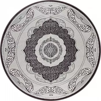 Ковёр круглый Rimma Lux 36891A, размер 240x240 см, цвет l.grey/lila