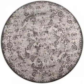 Ковёр круглый Rimma Lux 36903A, размер 200x200 см, цвет cream/grey