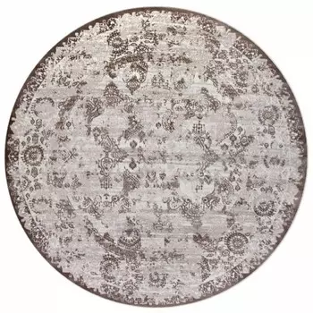 Ковёр круглый Rimma Lux 36903A, размер 240x240 см, цвет cream/d.beige