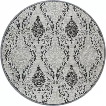 Ковёр круглый Rimma Lux 36912J, размер 200x200 см, цвет cream/grey