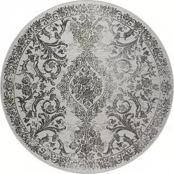 Ковёр круглый Rimma Lux 36932J, размер 160x160 см, цвет cream/grey