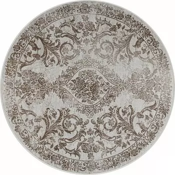Ковёр круглый Rimma Lux 36932J, размер 200x200 см, цвет cream/d.beige