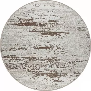Ковёр круглый RIMMA LUX, размер 160x160 см, дизайн beige/d.beige