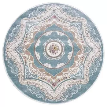 Ковёр круглый RITIM, размер 150x150 см, дизайн blue/blue