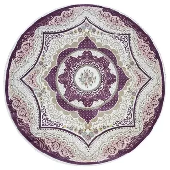 Ковёр круглый RITIM, размер 200x200 см, дизайн lila/lila