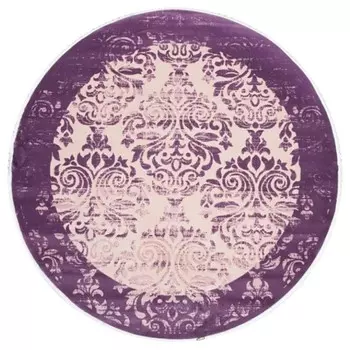 Ковёр круглый RITIM, размер 200x200 см, дизайн lila/lila