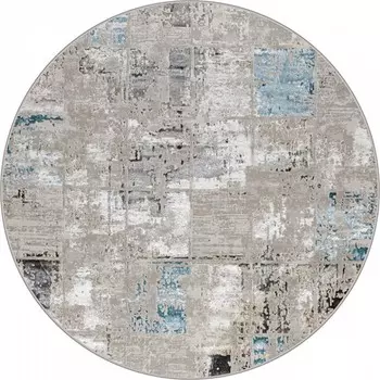 Ковёр круглый ROMA, размер 150x150 см, дизайн blue fls/beige fls