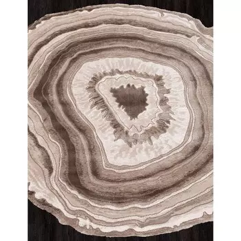 Ковёр круглый Safir, размер 117x117 см, цвет brown/brown