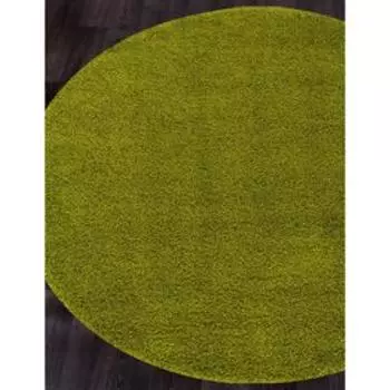 Ковёр круглый Shaggy ultra s600, размер 200x200 см, цвет green