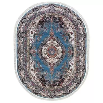 Ковёр овальный ABRISHIM, размер 150x230 см, дизайн blue/blue