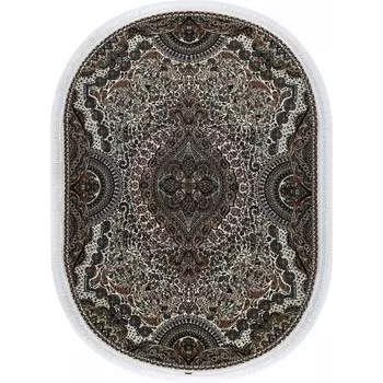 Ковёр овальный ABRISHIM, размер 150x300 см, дизайн cream/cream