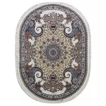 Ковёр овальный ABRISHIM, размер 250x350 см, дизайн beige/beige