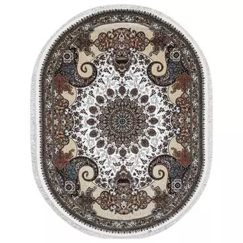 Ковёр овальный ABRISHIM, размер 250x350 см, дизайн cream/cream
