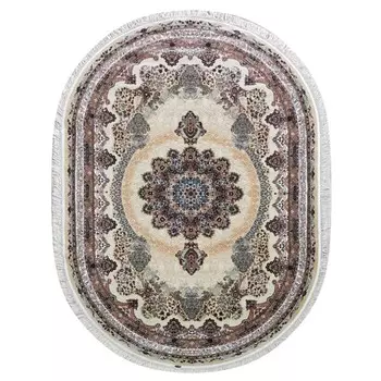 Ковёр овальный ABRISHIM, размер 80x150 см, дизайн beige/beige