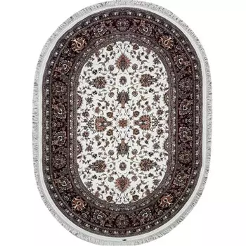 Ковёр овальный ABRISHIM, размер 80x150 см, дизайн cream/red