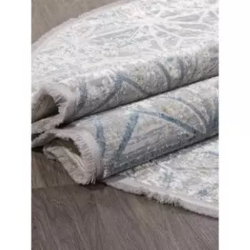 Ковёр овальный Ajmal lp320a, размер 200x290 см, цвет grey/blue