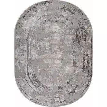 Ковёр овальный Amatis 50122X, размер 250x400 см, цвет l.grey / l.beige