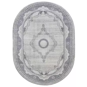 Ковёр овальный AMATIS LUX, размер 300x500 см, дизайн grey/l.grey