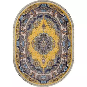 Ковёр овальный Aravia 6807, размер 200x280 см, цвет yellow