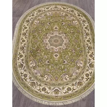 Ковёр овальный Aravia, размер 200x285 см, цвет green