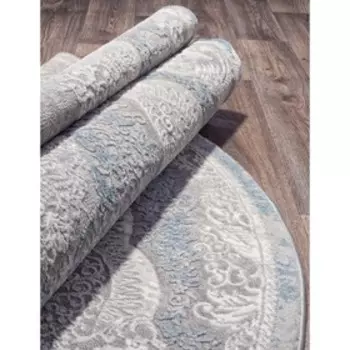 Ковёр овальный Armina 03880A, размер 200x290 см, цвет blue / blue