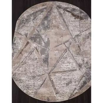 Ковёр овальный Armina 04022C, размер 200x290 см, цвет grey / brown