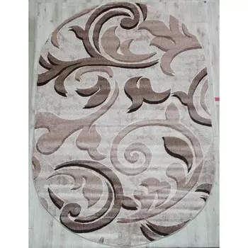 Ковёр овальный AVRORA, размер 160x400 см, дизайн beige/cream