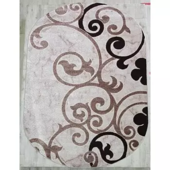 Ковёр овальный AVRORA, размер 80x150 см, дизайн beige/beige