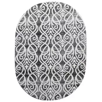 Ковёр овальный Canyon, размер 200x335 см, дизайн silver/silver