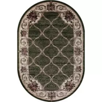 Ковёр овальный Colizey d468, размер 300x400 см, цвет green