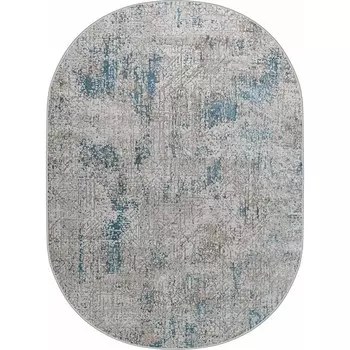 Ковёр овальный Eliza 38549A, размер 150x300 см, цвет blue fls/cream fls