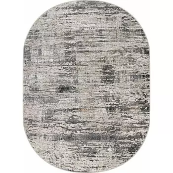 Ковёр овальный Eliza 38550A, размер 125x180 см, цвет grey fls/cream fls