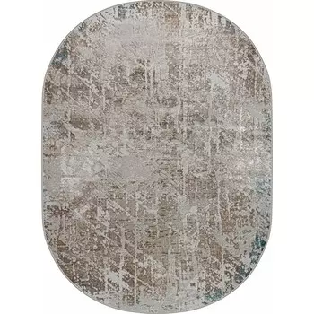 Ковёр овальный Eliza 38551A, размер 125x180 см, цвет blue fls/cream fls