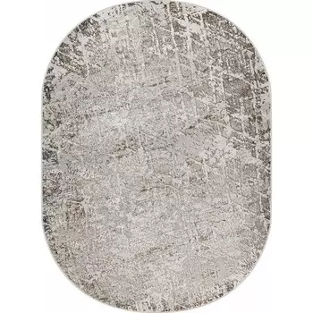 Ковёр овальный Eliza 38551A, размер 150x230 см, цвет grey fls/cream fls