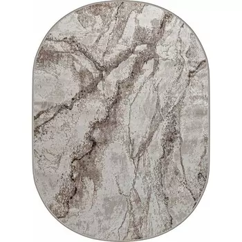 Ковёр овальный Eliza 38552A, размер 150x300 см, цвет brown fls/cream fl