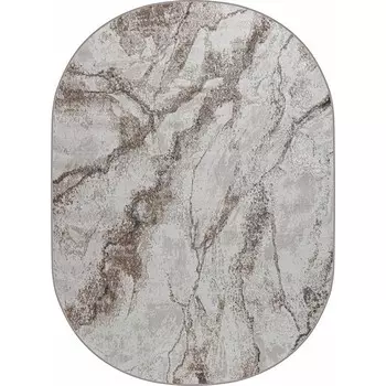 Ковёр овальный Eliza 38552A, размер 200x400 см, цвет grey fls/cream fls