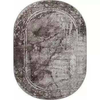 Ковёр овальный Eliza 38557A, размер 125x180 см, цвет brown fls/beige fl