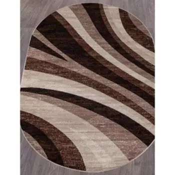 Ковёр овальный Gavana d234, размер 100x200 см, цвет beige