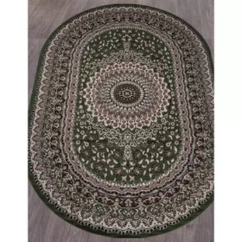 Ковёр овальный Gavana D504, размер 300x400 см, green
