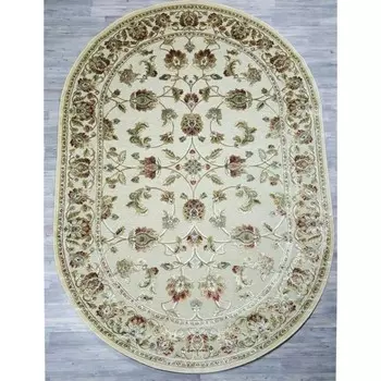 Ковёр овальный Genova 38014, размер 200x290 см, цвет 626260