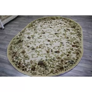 Ковёр овальный Genova 38027, размер 200x290 см, цвет 626260