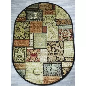 Ковёр овальный Genova 38257, размер 195x135 см, цвет 727270