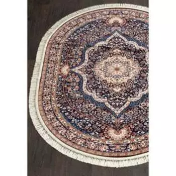 Ковёр овальный Isfahan d511, размер 160x220 см, цвет navy