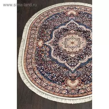 Ковёр овальный Isfahan d511, размер 200x285 см, цвет navy