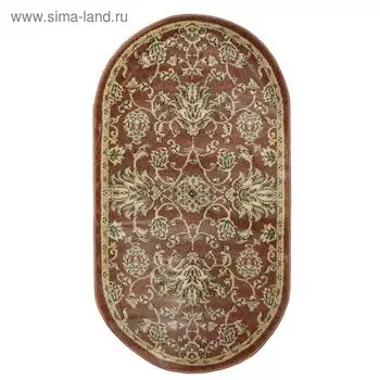 Ковёр овальный Jewel 8944, 100 х 200 см, цвет rust/rust
