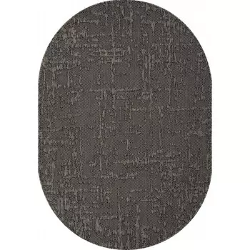Ковёр овальный Kair, размер 120x170 см, дизайн black-gray
