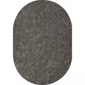 Ковёр овальный Kair, размер 140x200 см, дизайн black-gray
