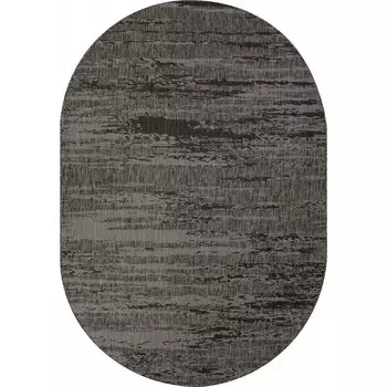 Ковёр овальный Kair, размер 160x300 см, дизайн black-gray