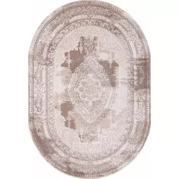 Ковёр овальный Karmen Hali Armina, размер 200x200 см, цвет brown/brown