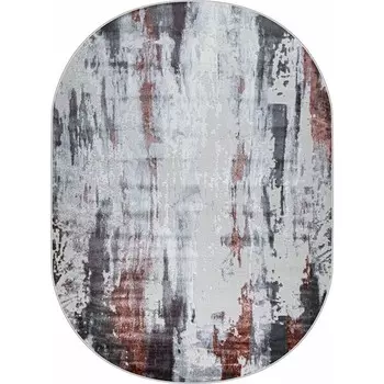 Ковёр овальный Kleopatra 37107A, размер 200x290 см, цвет rose fls/l.grey